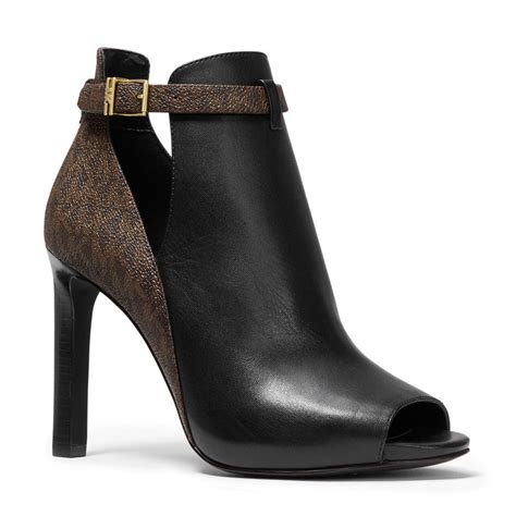 michael kors brown booties|michael kors kara bootie.